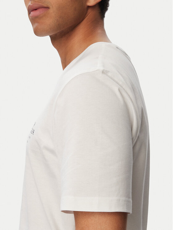 Tommy Hilfiger Tommy Hilfiger T-shirt Script Stack MW0MW43224 Bianco Regular Fit