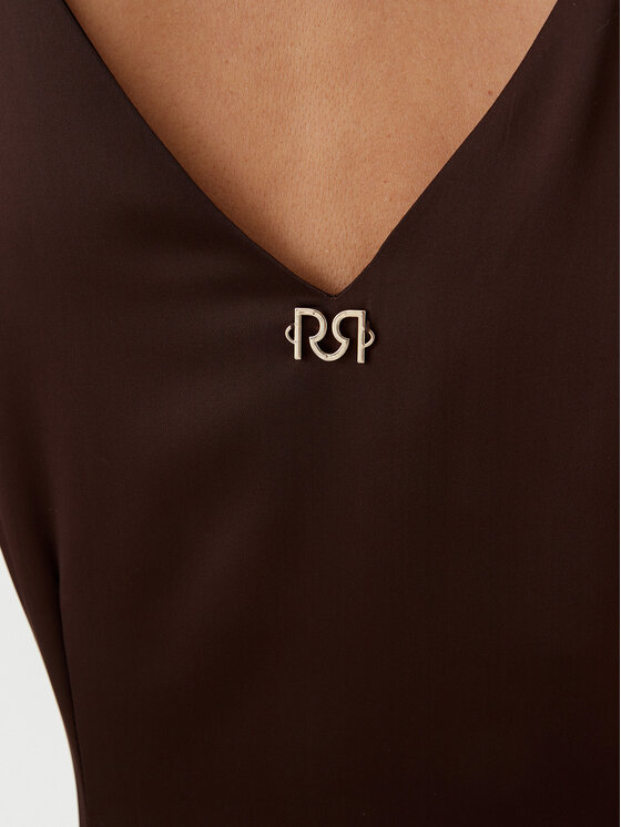 Rinascimento Rinascimento Kokteilinė suknelė CFC0122928003 Ruda Regular Fit