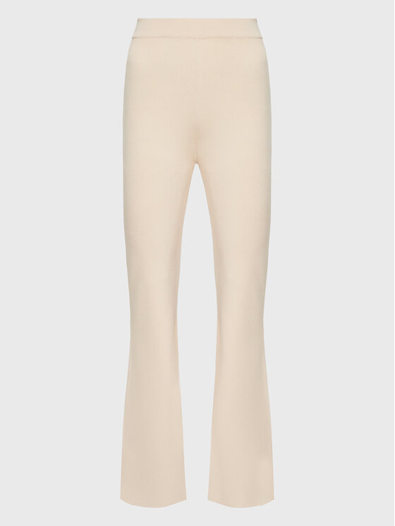 Kontatto Kontatto Megztos kelnės 3M7762 Smėlio Regular Fit