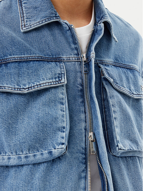 Filling Pieces Filling Pieces Jeansjacke Unisex 78620769975 Blau Regular Fit