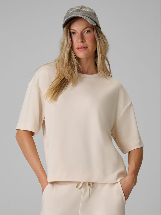 4F 4F T-Shirt COSY Kremowy Loose Fit