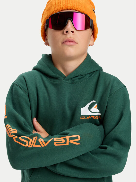 Quiksilver Quiksilver Bluza Omni Logo EQBFT03951 Zielony Regular Fit