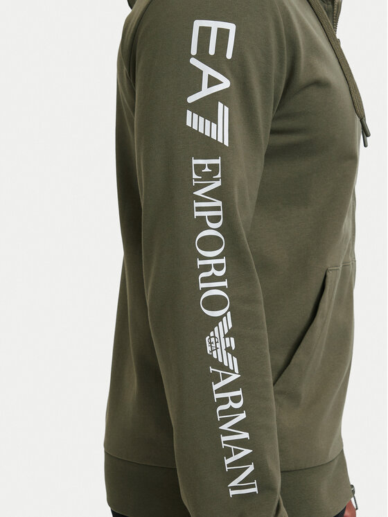EA7 Emporio Armani EA7 Emporio Armani Majica dugih rukava 7M000568 AF13512 U7014 Tamno zelena Regular Fit