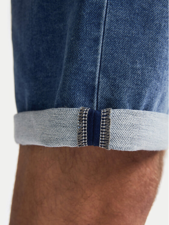 Petrol Industries Petrol Industries Szorty jeansowe M-ROS-SHO001 Niebieski Slim Fit