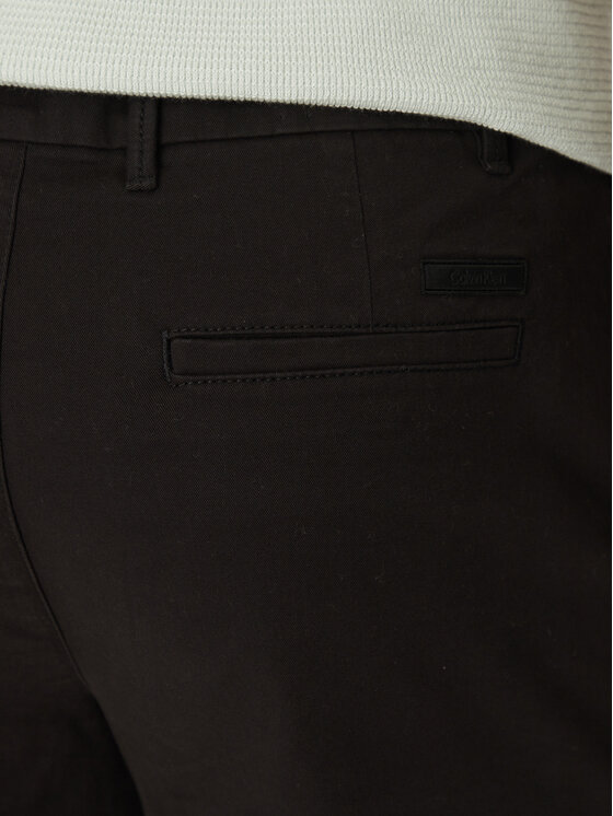 Calvin Klein Calvin Klein Medžiaginiai šortai Modern Twill Reg. Straight Short K10K114068 Juoda Regular Fit