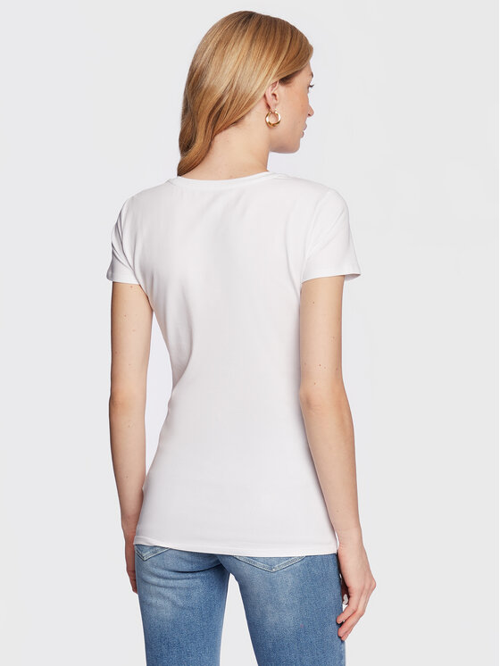 Guess Guess T-Shirt Adelina W3RI14 J1314 Weiß Slim Fit