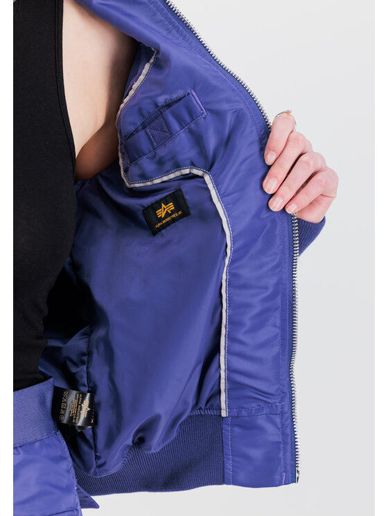 Alpha Industries Alpha Industries Kurtka bomber MA-1 VF Light Bomber Jacket Women Fioletowy Slim Fit