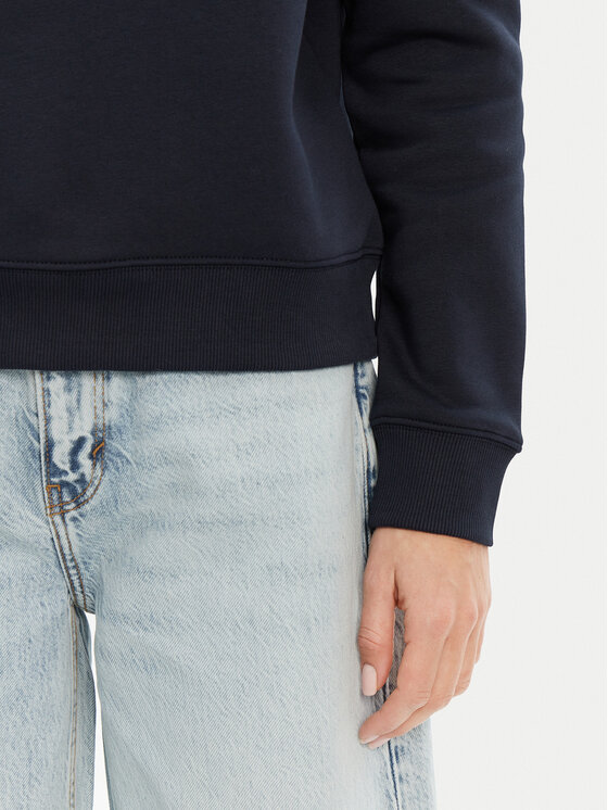 Guess Jeans Guess Jeans Felpa W4YQ10 KC811 Blu scuro Regular Fit