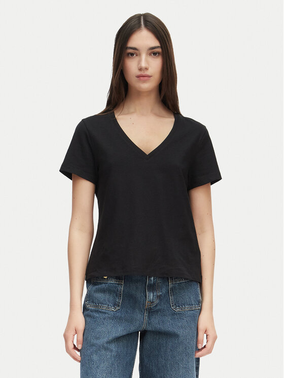 Tommy Hilfiger Tommy Hilfiger T-Shirt WW0WW48704 Μαύρο Regular Fit