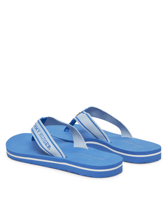 Tommy Hilfiger Tommy Hilfiger Šlepetės per pirštą Hilfiger Webbing Beach Sandal FW0FW08515 Mėlyna