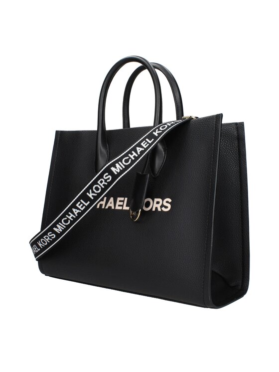 Michael Kors Michael Kors Torebka Black Leather Hand Czarny