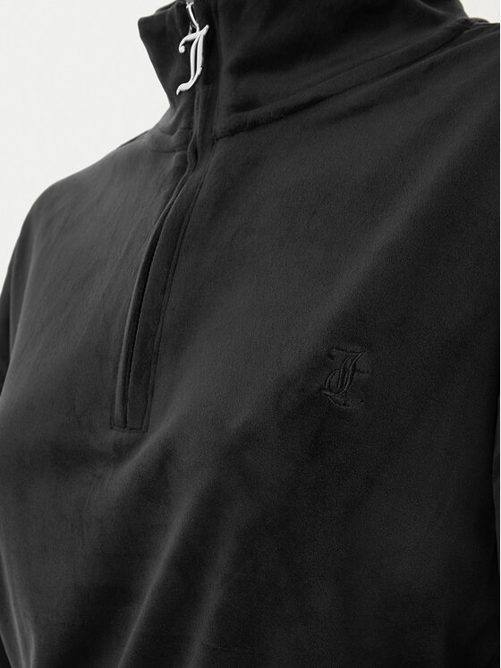 Juicy Couture Juicy Couture Majica dugih rukava JCBAS224810 Crna Regular Fit