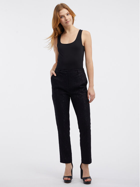 Orsay Orsay Komplet bluza, bluzka i spodnie 353141660000__40 Czarny Regular Fit