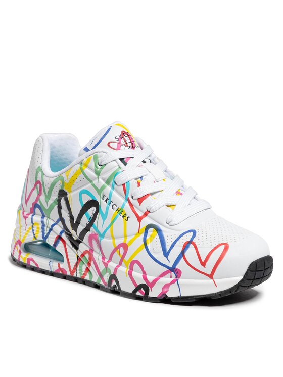 Skechers Skechers Sportcipők Uno Spread The Love 55507/WMLT Fehér