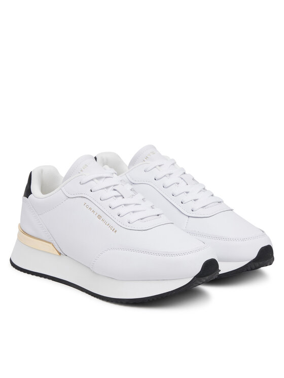 Tommy Hilfiger Tommy Hilfiger Sneakersy Chic Fashion Runner FW0FW08695 Biela