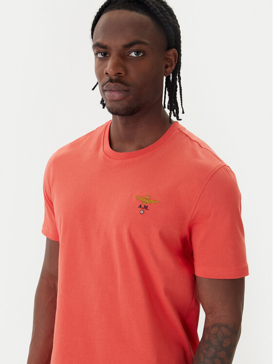 Aeronautica Militare Aeronautica Militare T-Shirt 261TS1580UJ00372 Oranžová Regular Fit