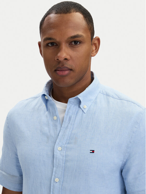 Tommy Hilfiger Tommy Hilfiger Marškiniai MW0MW41531 Šviesiai mėlyna Regular Fit