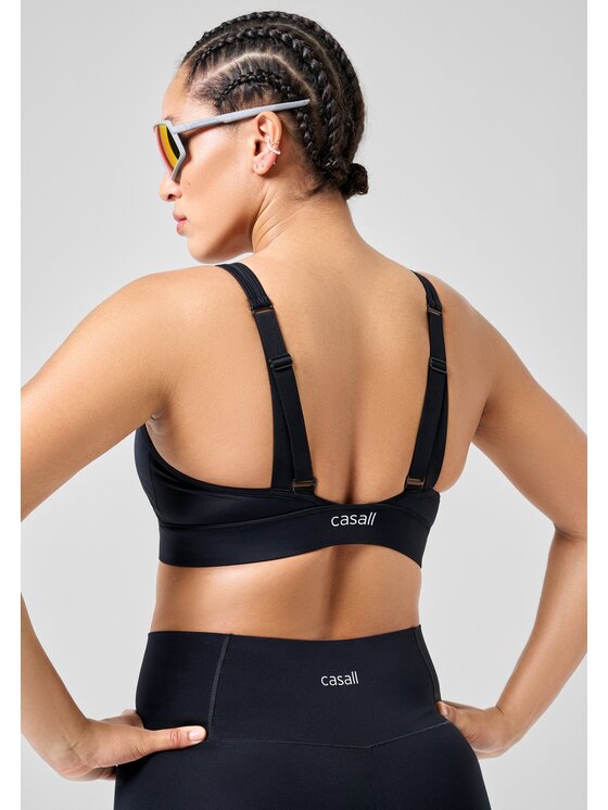 Casall Casall Biustonosz sportowy Multifunctional Straps Sports Bra Czarny