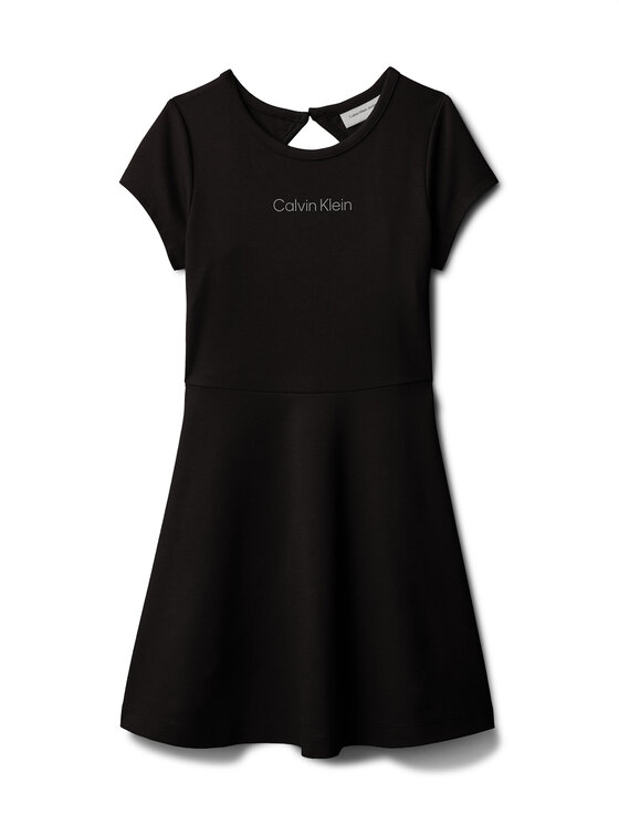 Calvin Klein Calvin Klein Φόρεμα καθημερινό Skater LVCKSJH02G Μαύρο Regular Fit