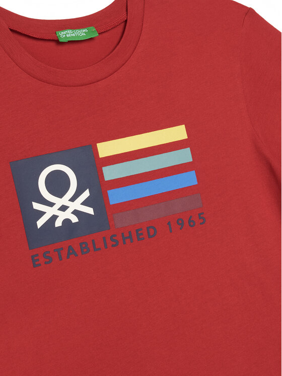 United Colors Of Benetton United Colors Of Benetton Majica 3I1XC10Q4 Rdeča Regular Fit