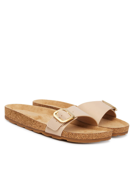 Tommy Hilfiger Tommy Hilfiger Papucs Cork Footbed Slip-On FW0FW09344 Bézs