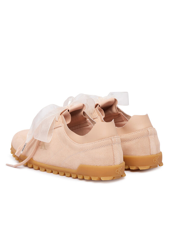 Calvin Klein Calvin Klein Αθλητικά Low Profile Run Mg Sue Db Laces HW0HW03150 Ανοιχτό ροζ