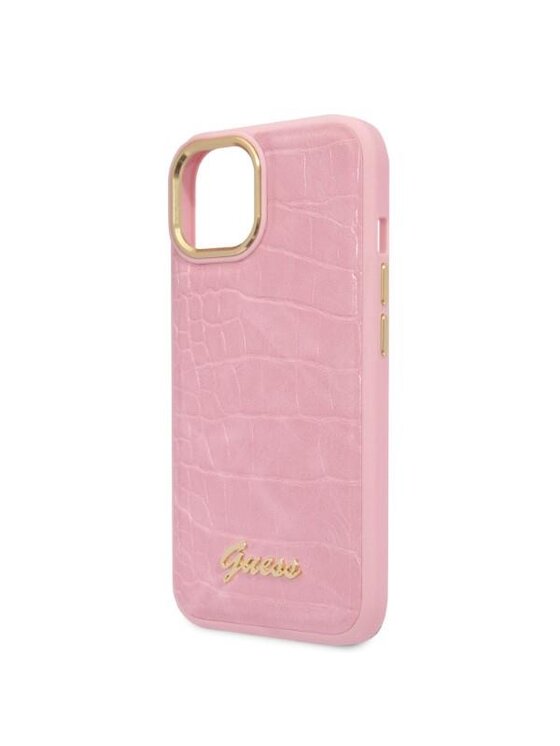 Guess Guess Etui na telefon iPhone 14 Plus Różowy