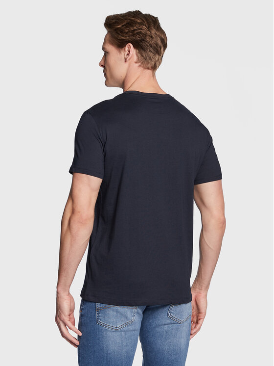 Armani Exchange Armani Exchange T-Shirt 3RZTHQ ZJBYZ 1510 Granatowy Slim Fit