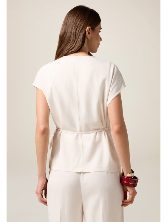 Oltre Oltre Blusa 2008J000773N021 Bianco Regular Fit