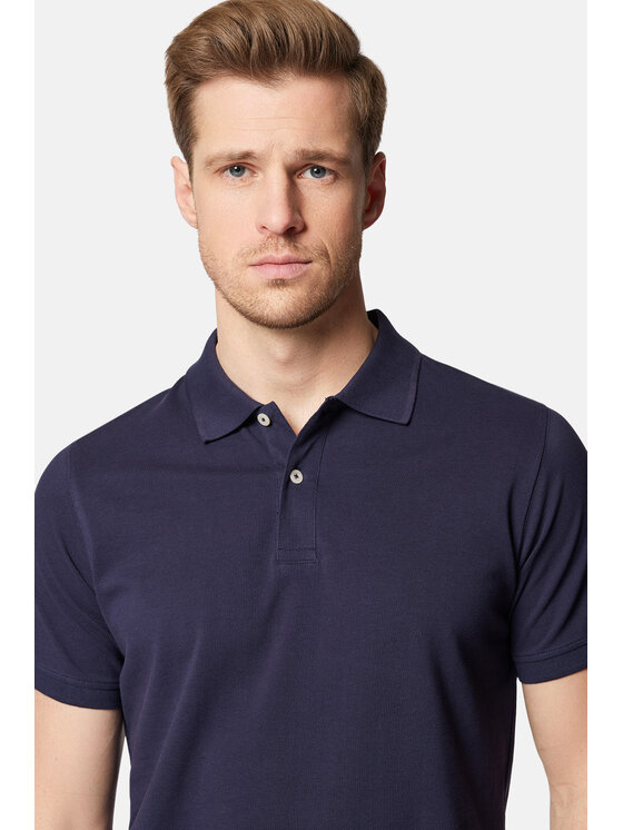 Lancerto Lancerto Polo Jakob PO073124000008 Granatowy Regular Fit
