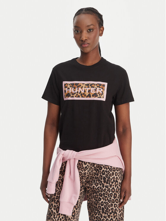 Hunter Hunter Tricou Essentials HARW0011261 Negru Regular Fit