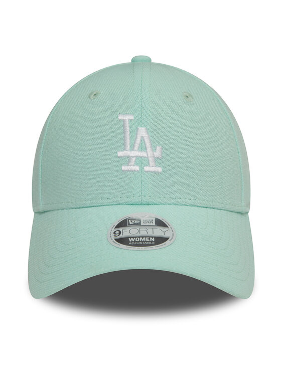 New Era New Era Czapka z daszkiem Wmns Mlb Linen 940 La Dodgers 60503464 Zielony