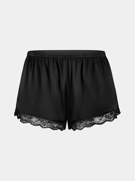 Dorina Dorina Pyjamashorts Pure Silk DCSH0002SK002 Schwarz Regular Fit