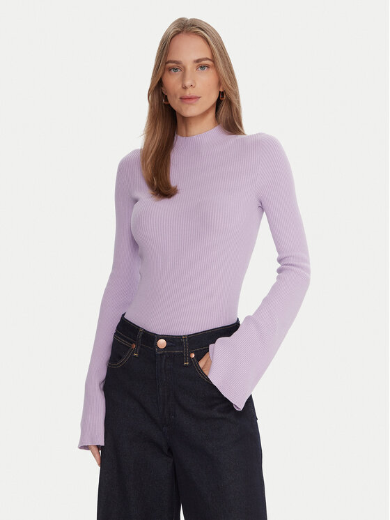 Kontatto Kontatto Bluză cu gât 3M0816C Violet Regular Fit