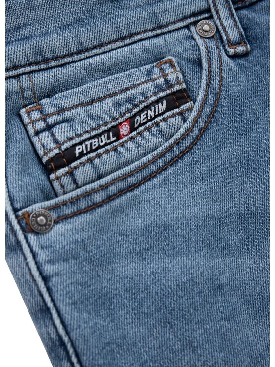 PITBULL PITBULL Szorty jeansowe Highlander Niebieski Regular Fit