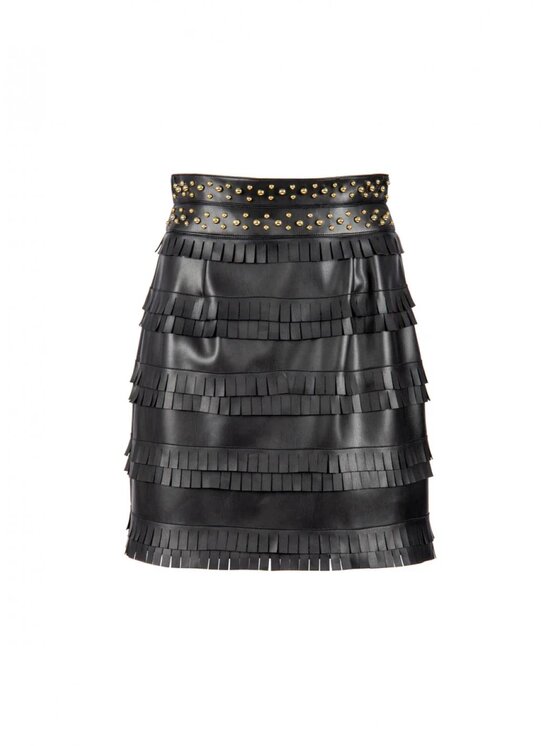 NENETTE NENETTE Minigonna grinta Nero Regular Fit
