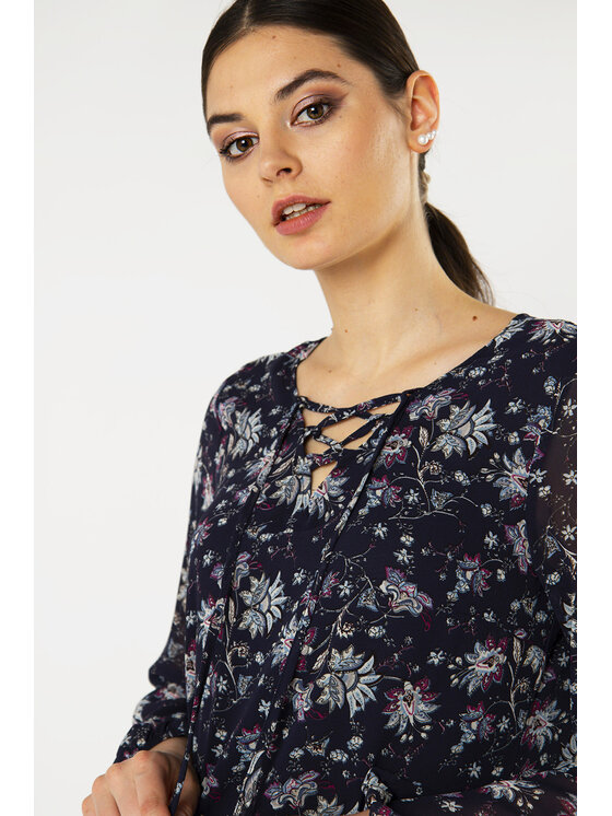 QUIOSQUE QUIOSQUE Halenka EKS1119B Modrá Regular Fit