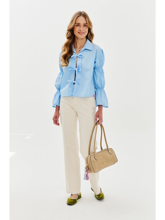 NAOKO NAOKO Košeľa Blue Cloud Modrá Regular Fit