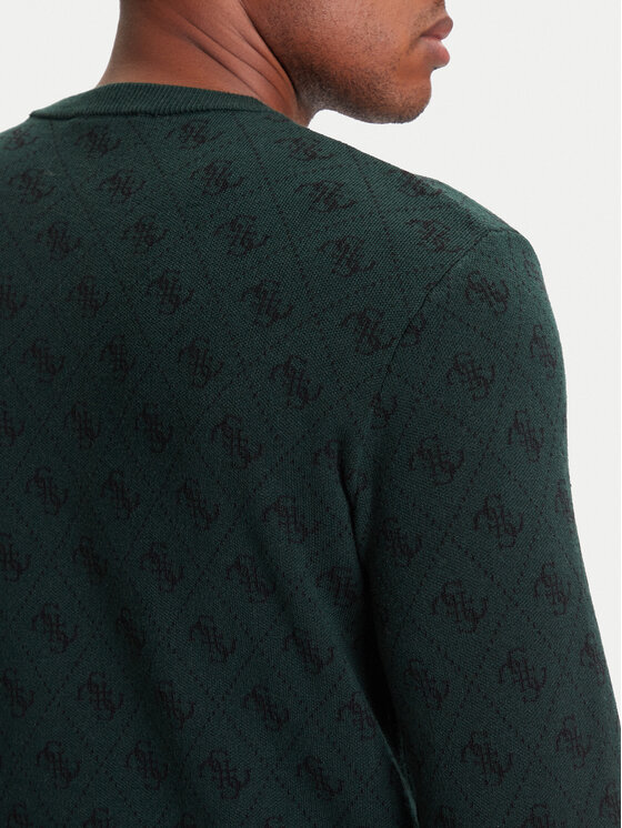 Guess Guess Пуловер M5YR10 Z3OE2 Зелен Reglan Fit