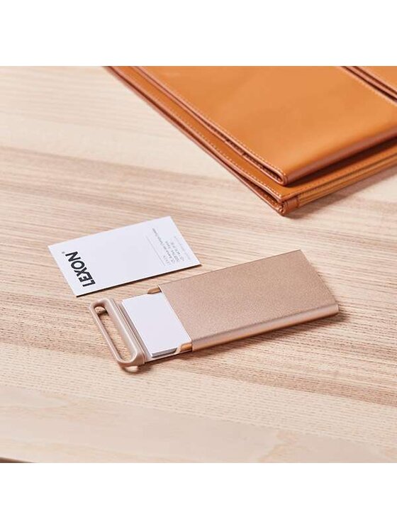Lexon Lexon Etui na wizytówki Nomaday Złoty