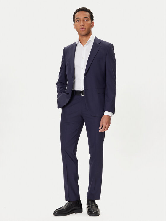 HUGO HUGO Costum Arti-Hesten253X 50544524 Bleumarin Extra Slim Fit