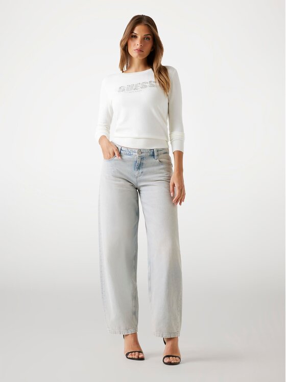 Guess Guess Пуловер 178749 Бял Classic Fit
