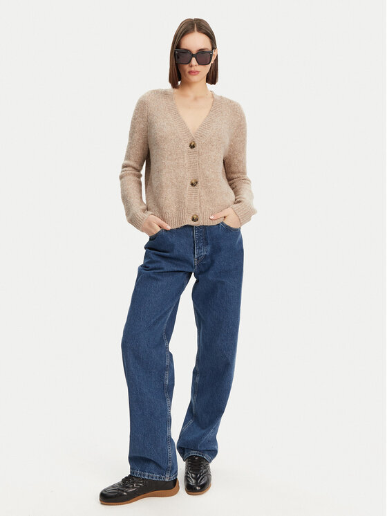 ONLY ONLY Kardigan Zoey 15332549 Beżowy Regular Fit