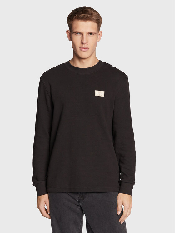 Calvin Klein Jeans Calvin Klein Jeans Sweter J30J321704 Czarny Relaxed Fit