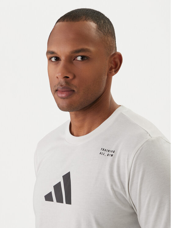 adidas adidas Tricou Category Training Graphic JM8976 Écru Regular Fit