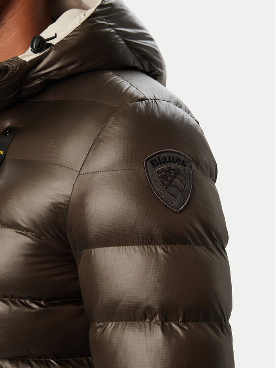 Blauer Blauer Zimní bunda Adams 26WBLUC02054 382EB Tmavě hnědá Regular Fit
