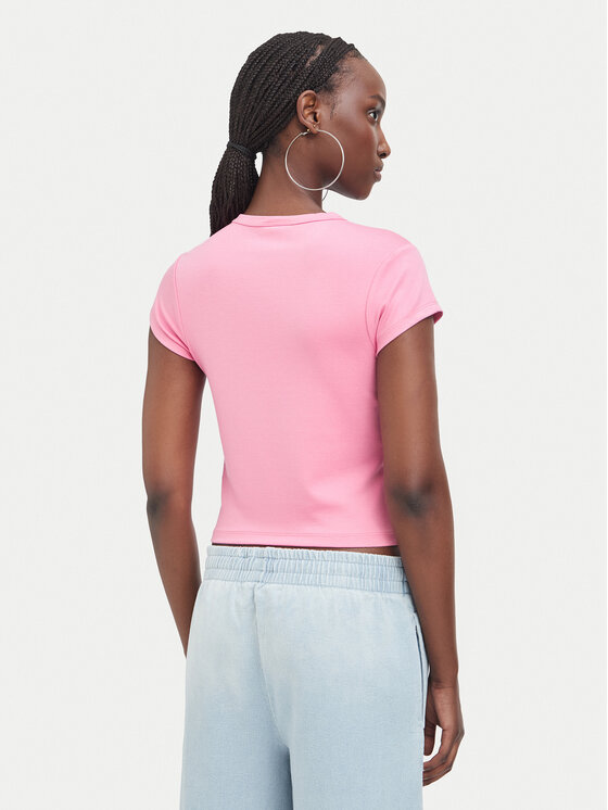 Juicy Couture Juicy Couture Marškinėliai JCWCT226326 Rožinė Slim Fit