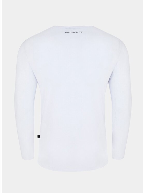 Pako Lorente Pako Lorente Longsleeve P000B-TL-006 Biały Slim Fit