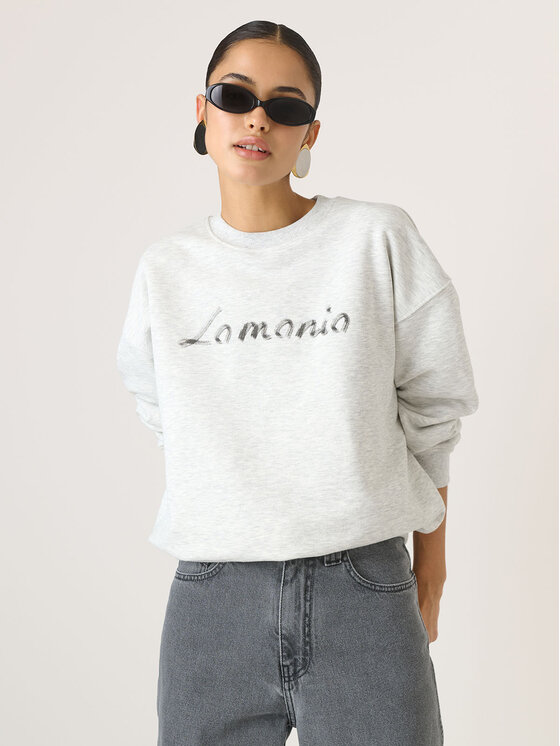 La Mania La Mania Felpa FIORA Grigio Classic Fit