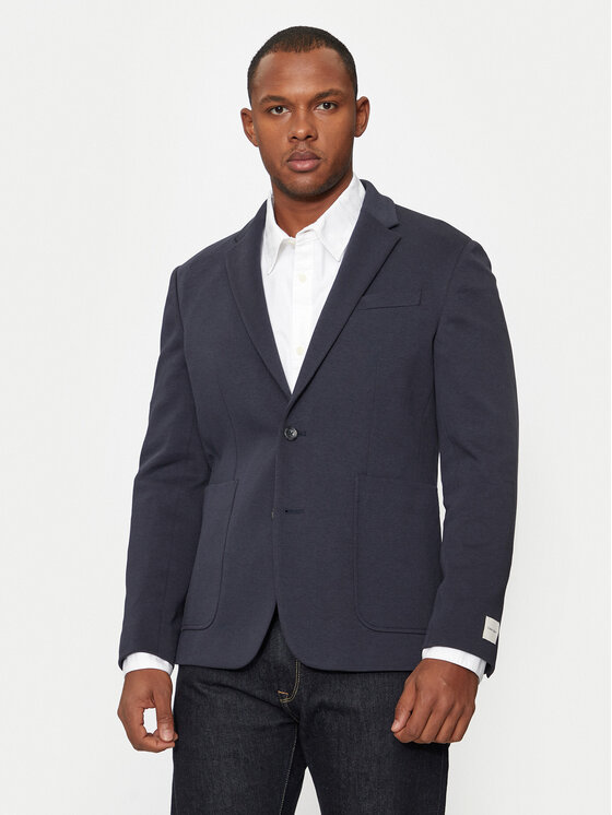Calvin Klein Sako K10K112971 Tmavomodrá Slim Fit